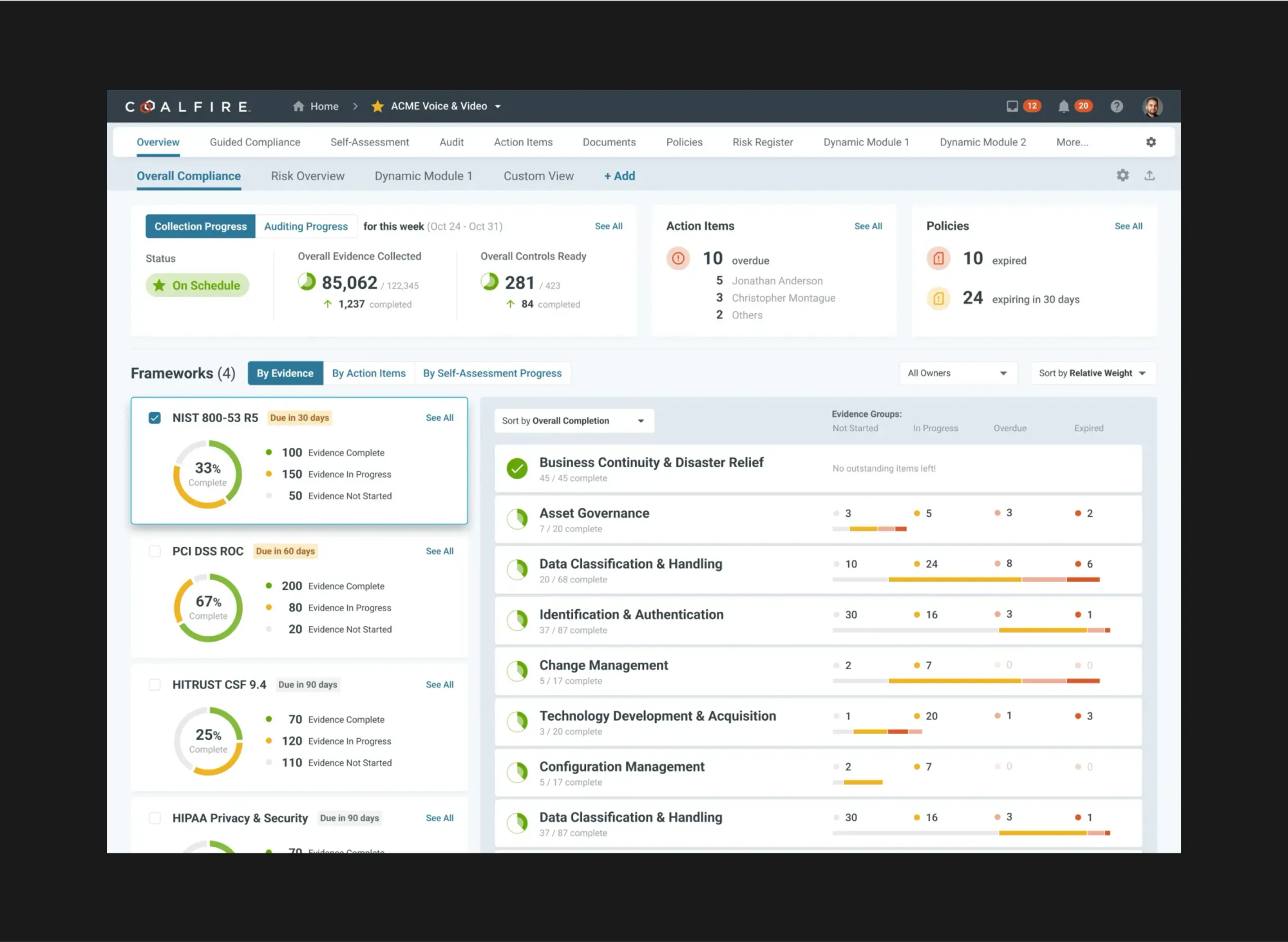 Main Dashboard